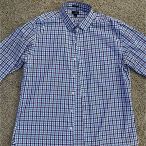 J.Crew Men's Plaid Button Down- Size XL (17-17.5)